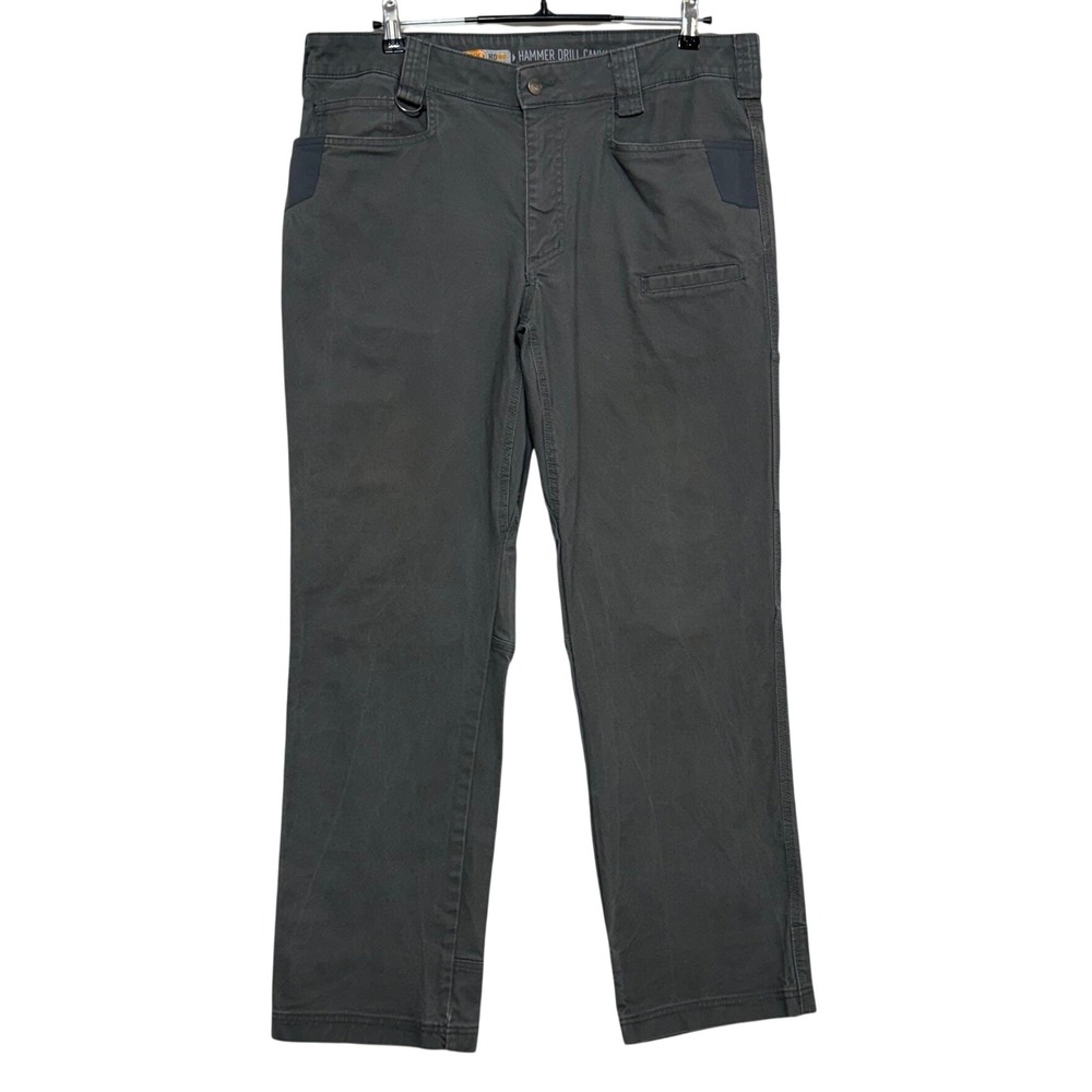 *Noble Outfitters Pants Mens 36x32 Gray Hammer Drill Full Flex Canvas Work
